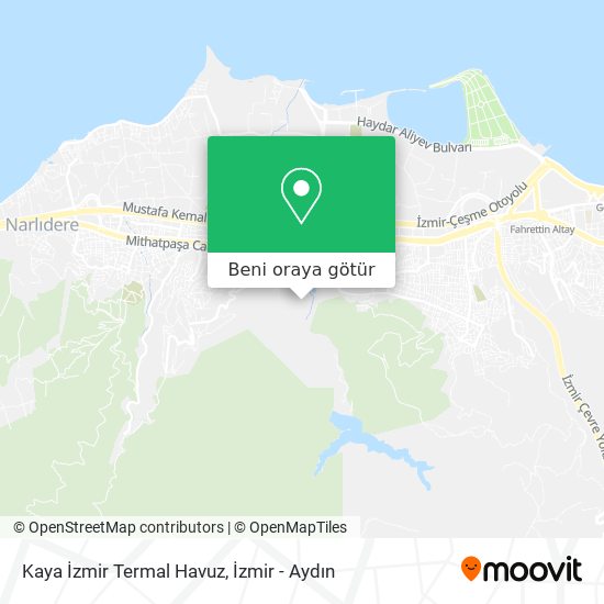 Kaya İzmir Termal Havuz harita