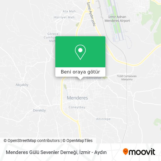 Menderes Gülü Sevenler Derneği harita