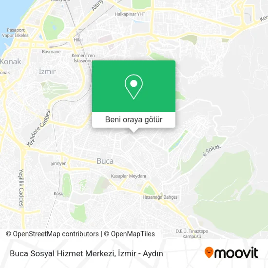 Buca Sosyal Hizmet Merkezi harita