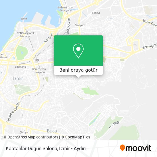 Kaptanlar Dugun Salonu harita