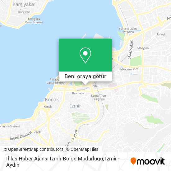 İhlas Haber Ajansı İzmir Bölge Müdürlüğü harita
