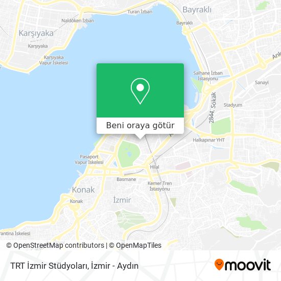 TRT İzmir Stüdyoları harita