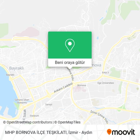 MHP BORNOVA İLÇE TEŞKİLATI harita