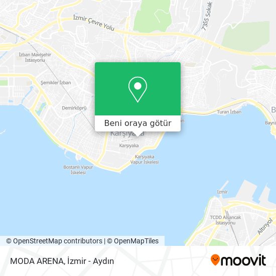 MODA ARENA harita