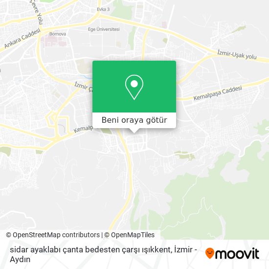 sidar ayaklabı çanta bedesten çarşı ışıkkent harita