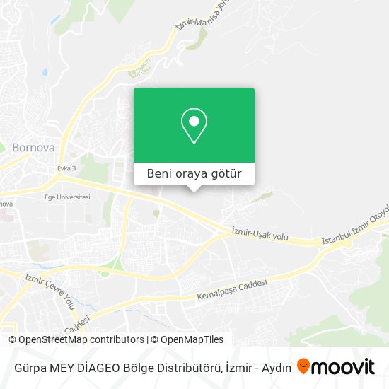 Gürpa MEY DİAGEO Bölge Distribütörü harita