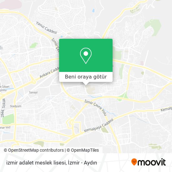 izmir adalet meslek lisesi harita
