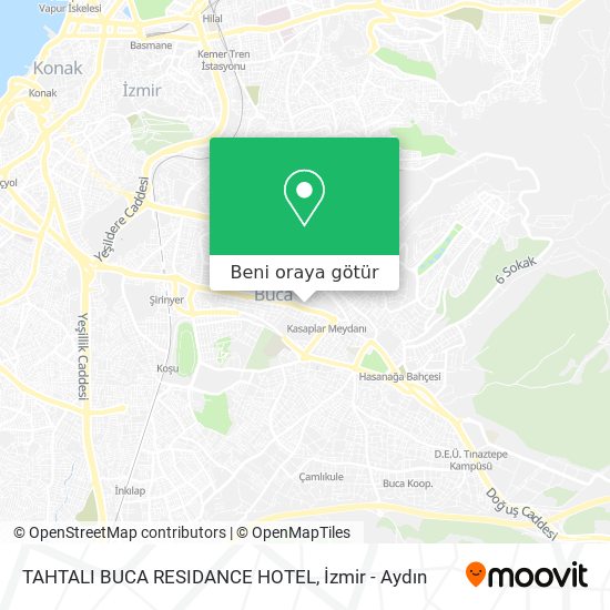 TAHTALI BUCA RESIDANCE HOTEL harita