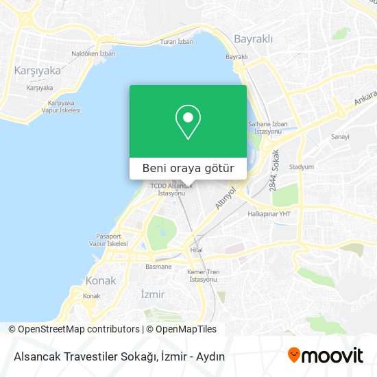 Alsancak Travestiler Sokağı harita