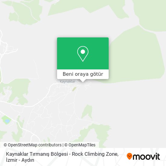 Kaynaklar Tırmanış Bölgesi - Rock Climbing Zone harita
