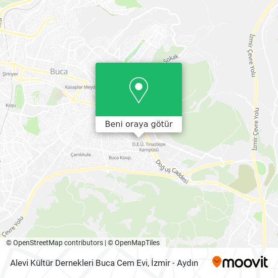 Alevi Kültür Dernekleri Buca Cem Evi harita