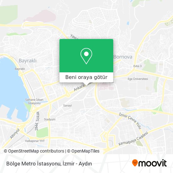 Bölge Metro İstasyonu harita