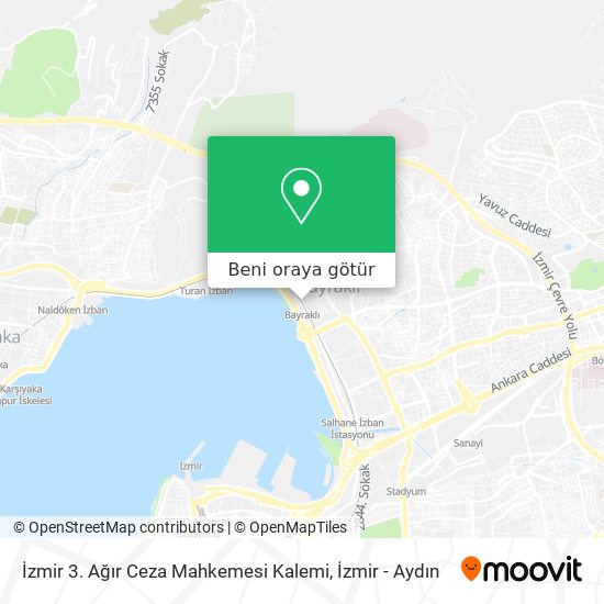 İzmir 3. Ağır Ceza Mahkemesi Kalemi harita