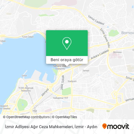 İzmir Adliyesi Ağır Ceza Mahkemeleri harita