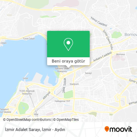 İzmir Adalet Sarayı harita