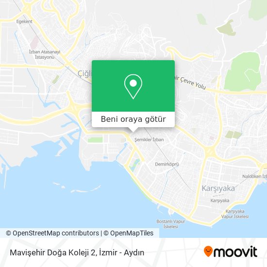 Mavişehir Doğa Koleji 2 harita