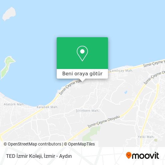 TED İzmir Koleji harita