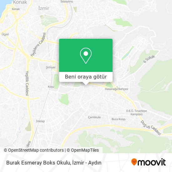Burak Esmeray Boks Okulu harita