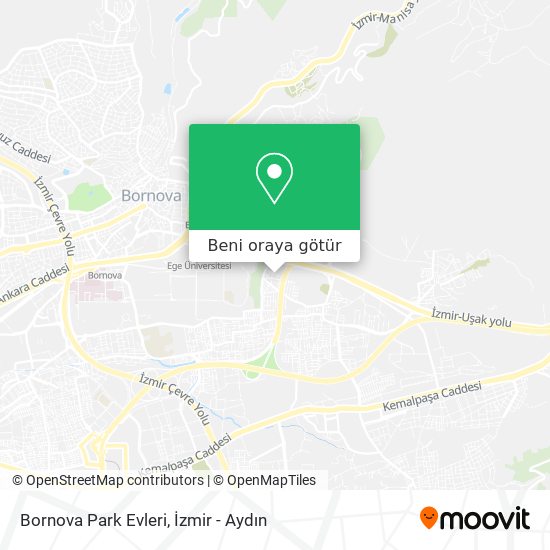 Bornova Park Evleri harita