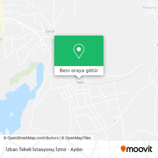 İzban Tekeli İstasyonu harita