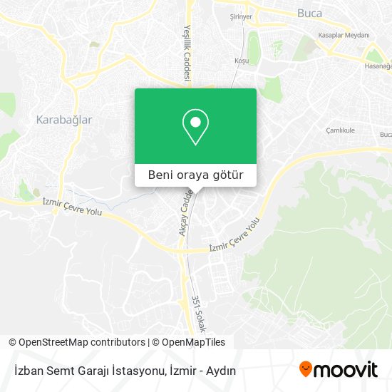 İzban Semt Garajı İstasyonu harita
