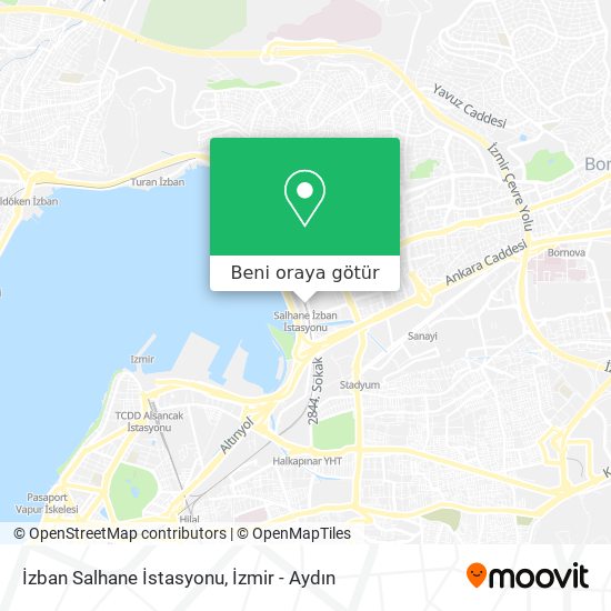 İzban Salhane İstasyonu harita