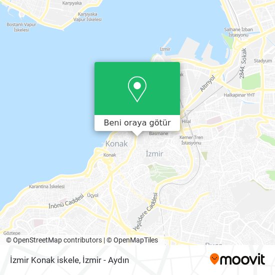 İzmir Konak iskele harita