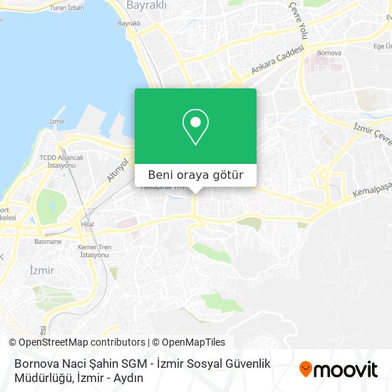 Bornova Naci Şahin SGM - İzmir Sosyal Güvenlik Müdürlüğü harita
