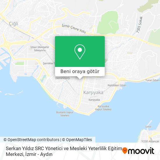 Serkan Yıldız SRC Yönetici ve Mesleki Yeterlilik Eğitim Merkezi harita