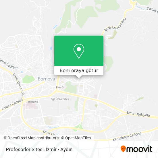 Profesörler Sitesi harita