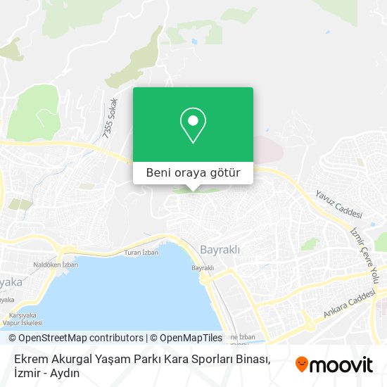 Ekrem Akurgal Yaşam Parkı Kara Sporları Binası harita