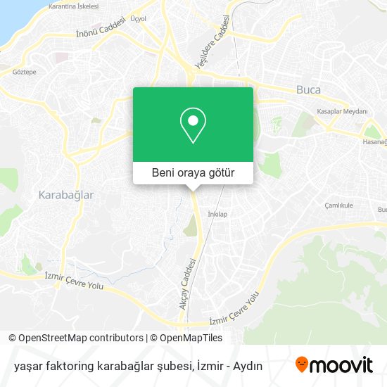 yaşar faktoring karabağlar şubesi harita