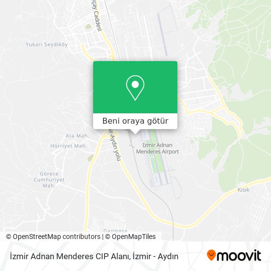 İzmir Adnan Menderes CIP Alanı harita