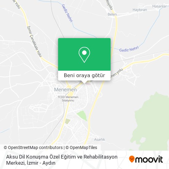 Aksu Dil Konuşma Özel Eğitim ve Rehabilitasyon Merkezi harita