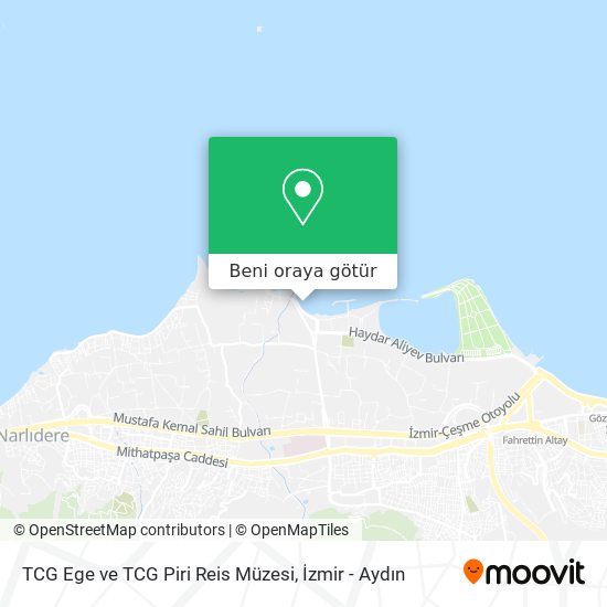 TCG Ege ve TCG Piri Reis Müzesi harita