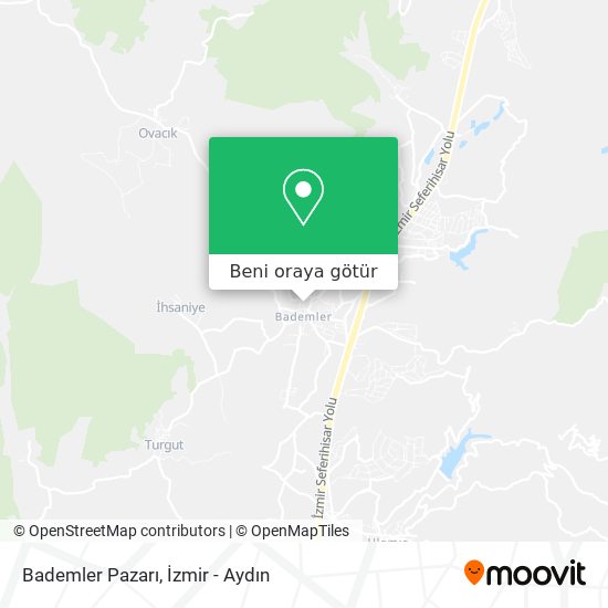 Bademler Pazarı harita