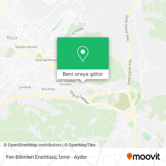 Fen Bilimleri Enstitüsü harita