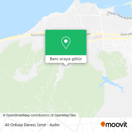 Ali Onbaşı Deresi harita