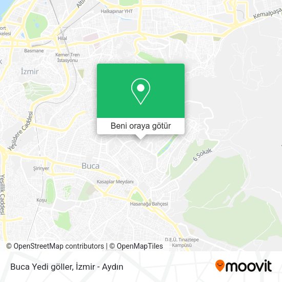 Buca Yedi göller harita