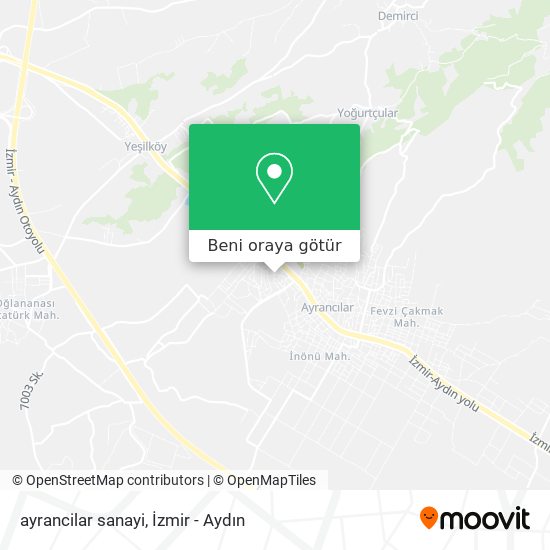 ayrancilar sanayi harita