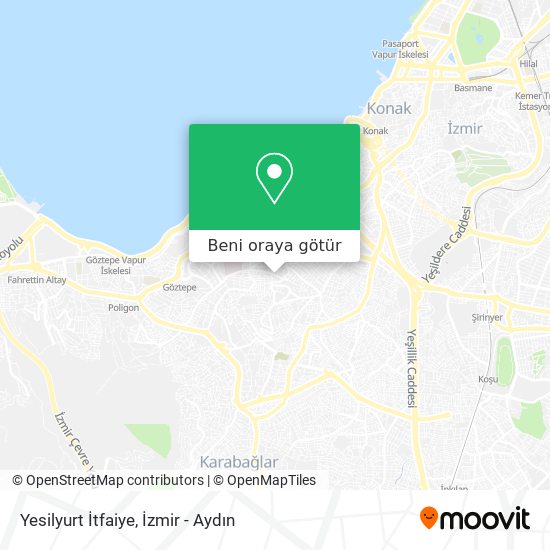 Yesilyurt İtfaiye harita