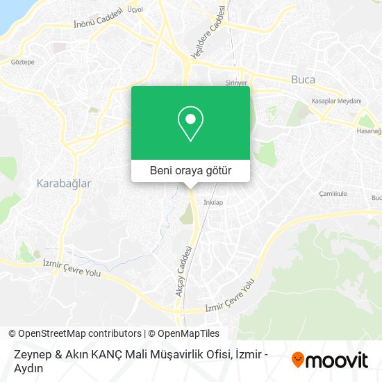 Zeynep & Akın KANÇ Mali Müşavirlik Ofisi harita