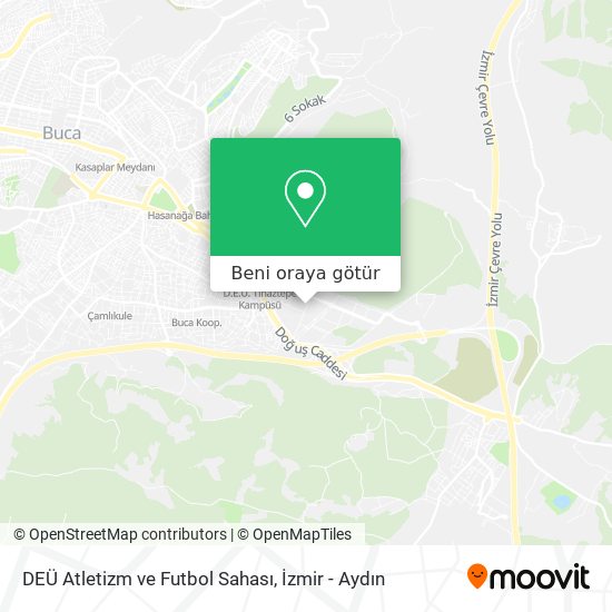 DEÜ Atletizm ve Futbol Sahası harita