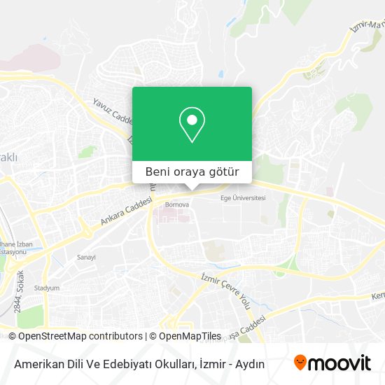 Amerikan Dili Ve Edebiyatı Okulları harita
