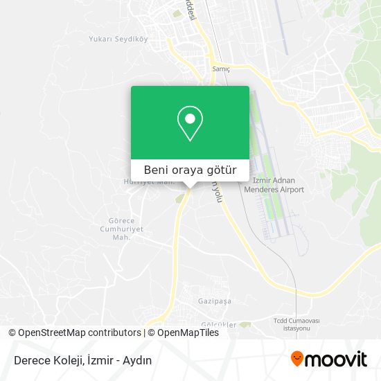 Derece Koleji harita