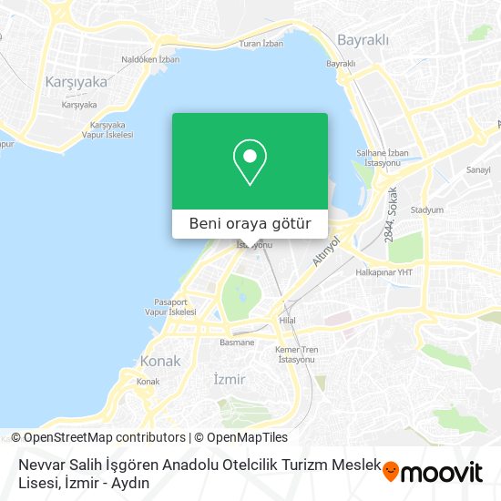 Nevvar Salih İşgören Anadolu Otelcilik Turizm Meslek Lisesi harita