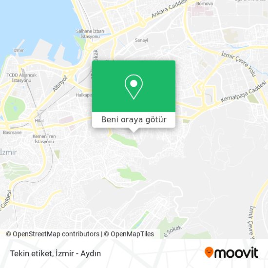 Tekin etiket harita