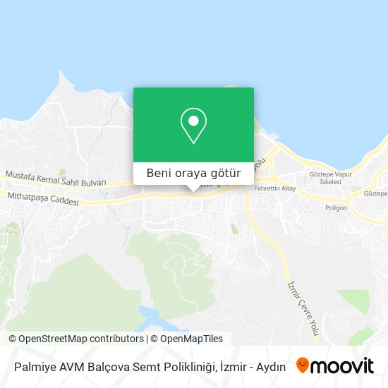 Palmiye AVM Balçova Semt Polikliniği harita