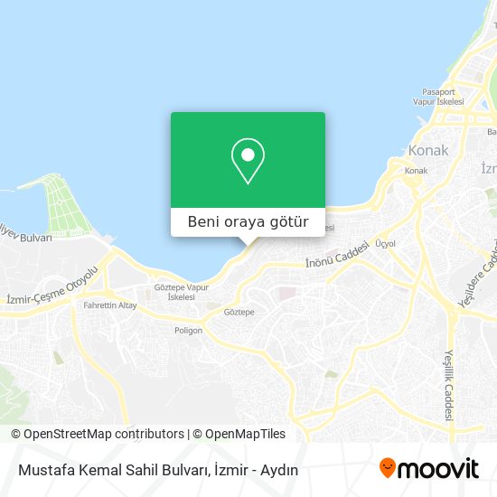 Mustafa Kemal Sahil Bulvarı harita