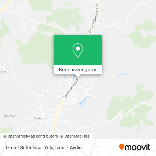 İzmir - Seferihisar Yolu harita